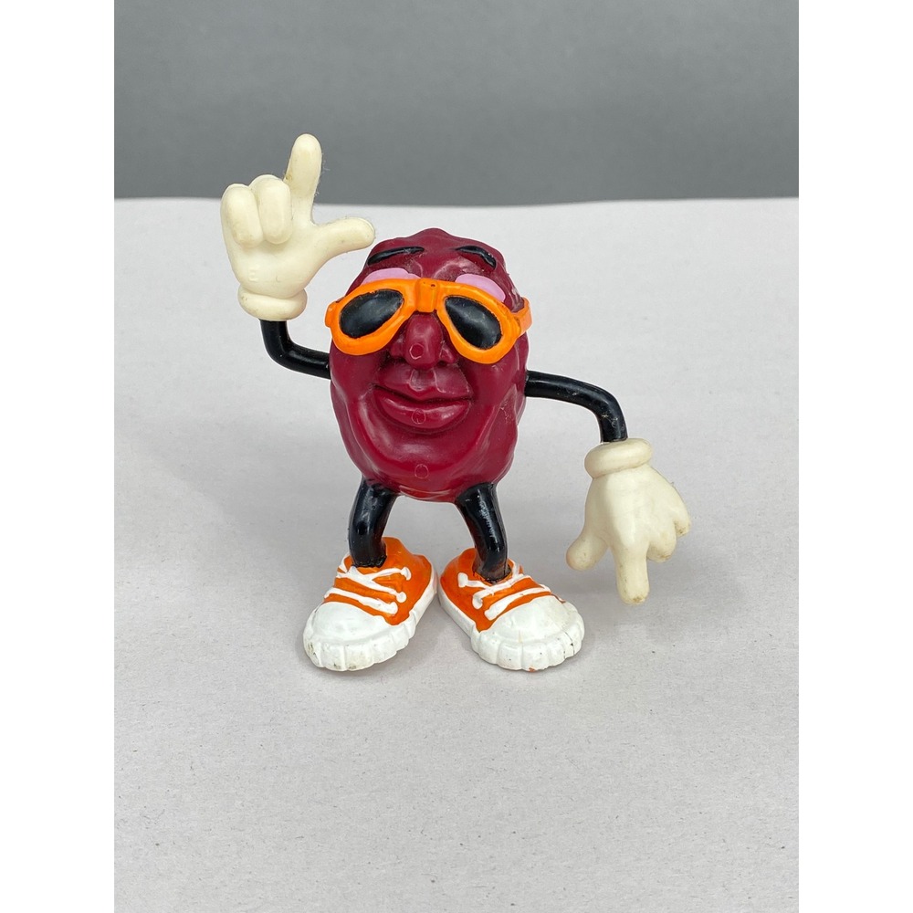 The California Raisins Dude Vintage 1987 PVC Figure Sunglasses Retro Toy 2"‎